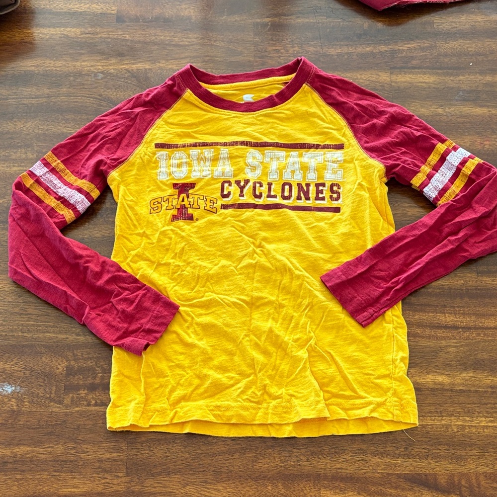 Colosseum Iowa State Cyclones Kids Long Sleeve Tee - Red and Yellow
